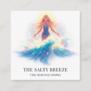 *~* AP13 Beach WAVE Geburt der Venus 52 Quadratische Visitenkarte