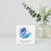 *~* AP13 Beach WAVE Geburt der Venus 76 Quadratische Visitenkarte (Stehend Vorderseite)