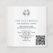 *~* AP13 Fischerei auf Wasserküste 96 Quadratische Visitenkarte (Rückseite)