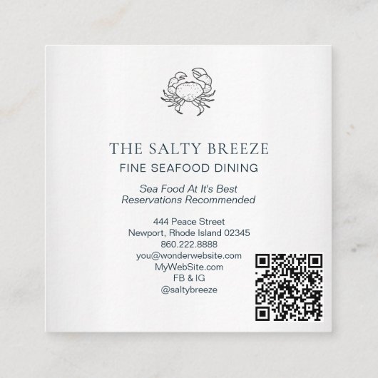 *~* AP13 Fischerei auf Wasserküste 96 Quadratische Visitenkarte (Rückseite)