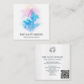 *~* AP13 Heilung 80 Beach WAVE Geburt der Venus Quadratische Visitenkarte (Vorne/Hinten)