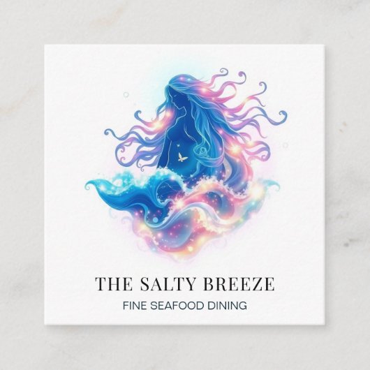*~* AP13 Heilung Beach WAVE Geburt der Venus 72 Quadratische Visitenkarte (Vorderseite)