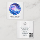 *~* AP13 Nautical Coastal Real Anwesen Agent 96 Quadratische Visitenkarte (Vorne/Hinten)