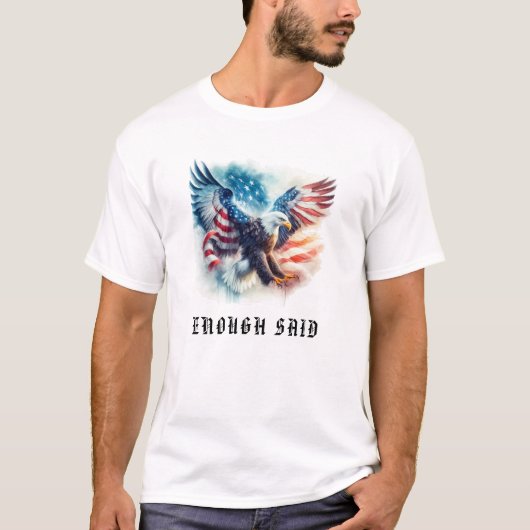 *~* AP16 American Flag USA Bald Detail EAGLE T-Shirt (Vorderseite)
