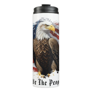 *~* AP16 Bald EAGLE Flagge Patriotic We The People Thermosbecher