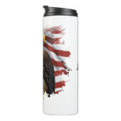 *~* AP16 Bald EAGLE Patriotic We The People Flag Thermosbecher (Nach rechts gedreht)