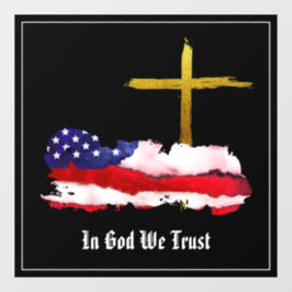 *~* AP16 Christlicher Patriot Eagle Flag Veteran Fensteraufkleber