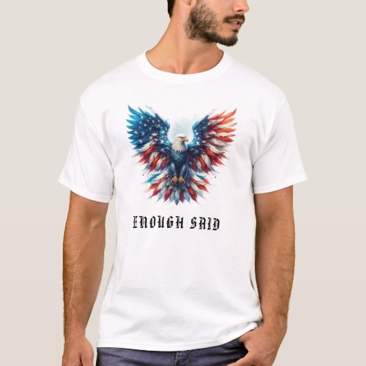 *~* AP16 Detailed American Flag USA . Bald EAGLE T-Shirt (Vorderseite)