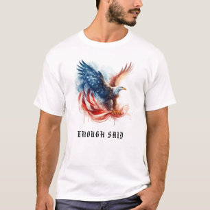 *~* AP16 Detaillierte Amerikanische Flagge Bald EA T-Shirt