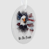 *~* AP16 Gott segne Amerika EAGLE Flaggenpatentiot Ornament (Vorderseite)