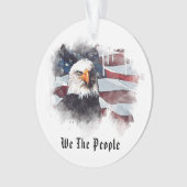 *~* AP16 Gott segne Amerika EAGLE Flaggenpatentiot Ornament (Vorderseite)