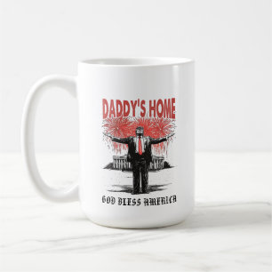 *~* AP16 - Trump Daddy ist zu Hause MAGA Weißes H Kaffeetasse