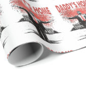 *~* AP16 Trump Daddy's Home MAGA White House Geschenkpapier (Rolleneckpunkt)