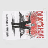 *~* AP16 - Trump Daddy's Home - USA Golf Towel Golfhandtuch (Horizontal)