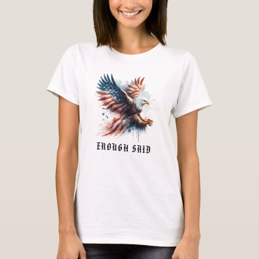 *~* AP16 USA Detaillierte Amerikanische Flaggenfla T-Shirt (Vorderseite)
