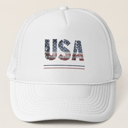 *~* AP16 USA Flag Patriotic American Baseball Truckerkappe (Vorderseite)