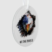 *~* AP16 WE THE PEOPLE USA Flag Patriotic EAGLE Ornament (Vorderseite)