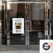 *~* AP16 WELCOME ZUHAUSE Military Patriotic FOTO Fensteraufkleber (Büro Tür)