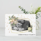 *~* AP20 Family Firmenweihnachtsfest-Foto für Weih Einladung (Stehend Vorderseite)