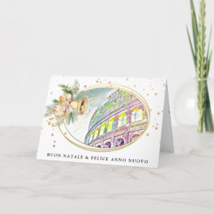 *~* AP20 Italienische Buon Natale Anno Nuovo Karte