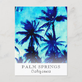 *~* AP25 Exotic Personalize Travel Palm Trees Postkarte