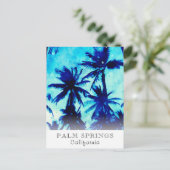 *~* AP25 Exotic Personalize Travel Palm Trees Postkarte (Stehend Vorderseite)