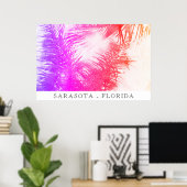 *~* AP25 Exotische Palmen Reisen - Personalisieren Poster (Heimbüro)