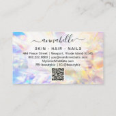 *~* AP26 OPAL Prism Rainbow Crystal Ethereal QR Visitenkarte (Rückseite)