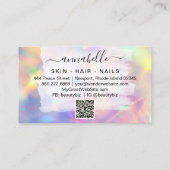 *~* AP26 OPAL . Prism Rainbow QR Crystal Ethereal Visitenkarte (Rückseite)