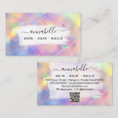 *~* AP26 OPAL . Prism Rainbow QR Crystal Ethereal Visitenkarte (Vorne/Hinten)