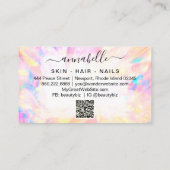 *~* AP26 OPAL QR Rainbow Crystal Ethereal Prism Visitenkarte (Rückseite)