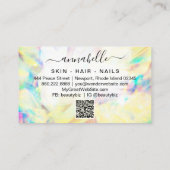 *~* AP26 OPAL Rainbow Crystal Ethereal QR Prism Visitenkarte (Rückseite)