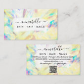 *~* AP26 OPAL Rainbow Crystal Ethereal QR Prism Visitenkarte (Vorne/Hinten)