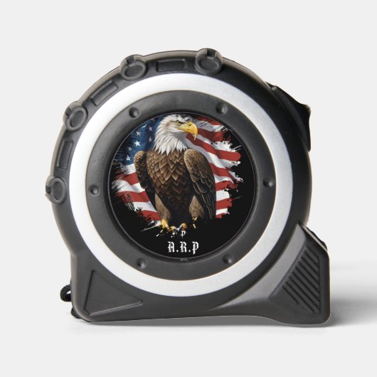 *~* AP27 American Flag Bald Eagle Patriotic USA Maßband (Vorderseite)