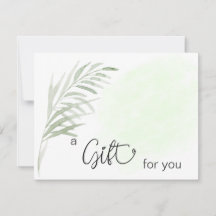 *~* AP29 GIFT-ZERTIFIKAT Botanisches einfaches Bla