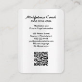 *~* AP2 Pastell Abstrakt QR-Code Mandala Foil  Visitenkarte (Rückseite)