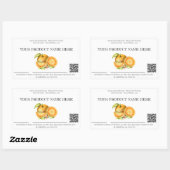 *~* AP30 DEHYDRATED Fruit QR FOTO Rechteckiger Aufkleber (Blatt)