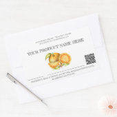 *~* AP30 DEHYDRATED Fruit QR FOTO Rechteckiger Aufkleber (Umschlag)
