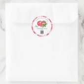 *~* AP30 Tomato QR LOGO Canning Jar Label Runder Aufkleber (Tasche)