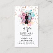 *~* AP33 Glitzer Yoga Rainbow Chakra Spirituell Visitenkarte (Rückseite)