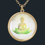 *~* AP33 Grüner Buddha Botanischer Flora Lotus Vergoldete Kette<br><div class="desc">( Suche nach AP33 für ähnliche Designs ) Einfach und Minimal Abstrakt Boho Zen Wasserfarbe weich mit GOLD Bereichen. In Silver Plate und Gold Plate gibt es verschiedene Möglichkeiten in Form- und Metallfarben. * Energetisch Enhanced Bohemisch Botanical Garland / Bouquet Floral / Blume Pastel Moderne Beliebt sanft farbenfrohe Zen künstlerischer...</div>