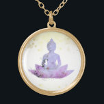 *~* AP33 Lila Buddha Botanischer Flora Lotus Vergoldete Kette<br><div class="desc">( Suche nach AP33 für ähnliche Designs ) Einfach und Minimal Abstrakt Boho Zen Wasserfarbe weich mit GOLD Bereichen. In Silver Plate und Gold Plate gibt es verschiedene Möglichkeiten in Form- und Metallfarben. * Energetisch Enhanced Bohemisch Botanical Garland / Bouquet Floral / Blume Pastel Moderne Beliebt sanft farbenfrohe Zen künstlerischer...</div>
