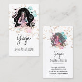 *~* AP33 Yog Rainbow Chakra Spiritueller Glitzer Visitenkarte (Vorne/Hinten)