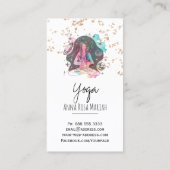 *~* AP33 Yog Rainbow Chakra Spiritueller Glitzer Visitenkarte (Rückseite)