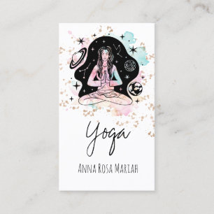 *~* AP33 Yog Rainbow Chakra Spiritueller Glitzer Visitenkarte