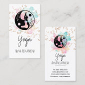 *~* AP33 Yoga Rainbow Chakra Spiritual Yin Yang Visitenkarte (Vorne/Hinten)