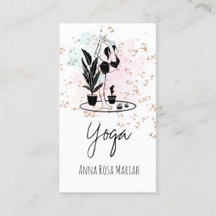 *~* AP33 Yoga Rainbow Chakra Spirituelle Pflanze Visitenkarte