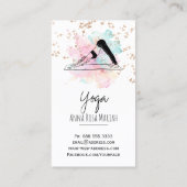 *~* AP33 Yoga Rainbow Chakra Spiritueller Glitzer Visitenkarte (Rückseite)