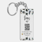 *~* AP36 QR Promo Beauty Leopard Acrylsäure Schlüs Schlüsselanhänger (Vorderseite links)