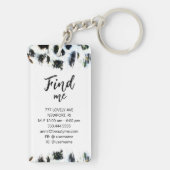 *~* AP36 QR Promo Beauty Leopard Acrylsäure Schlüs Schlüsselanhänger (Rückseite)